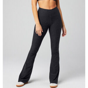 NWT Fabletics Gray Cozy Heather High Waisted Legging Size 1X Tall Flare Athletic